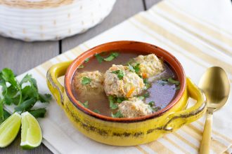 Chicken Albondigas- Mexican meatball soup