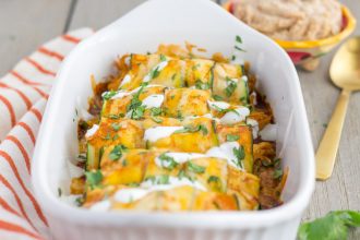 4 Ingredient Zucchini Enchiladas