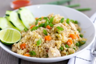 Healthier Thai Fried rice made with cauliflower