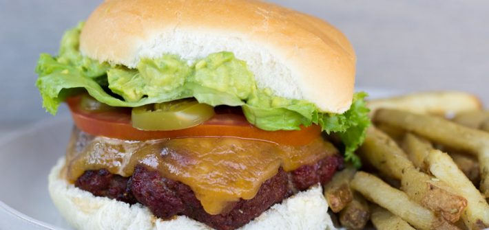 Chorizo Burger with Guacamole
