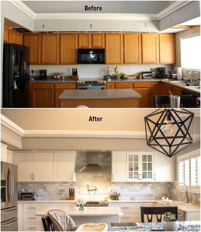 Kitchen Before and After- Our DIY IKEA Kitchen Remodel