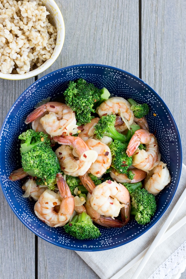 Garlic Shrimp and Broccoli Stir Fry- thaicaliente.com